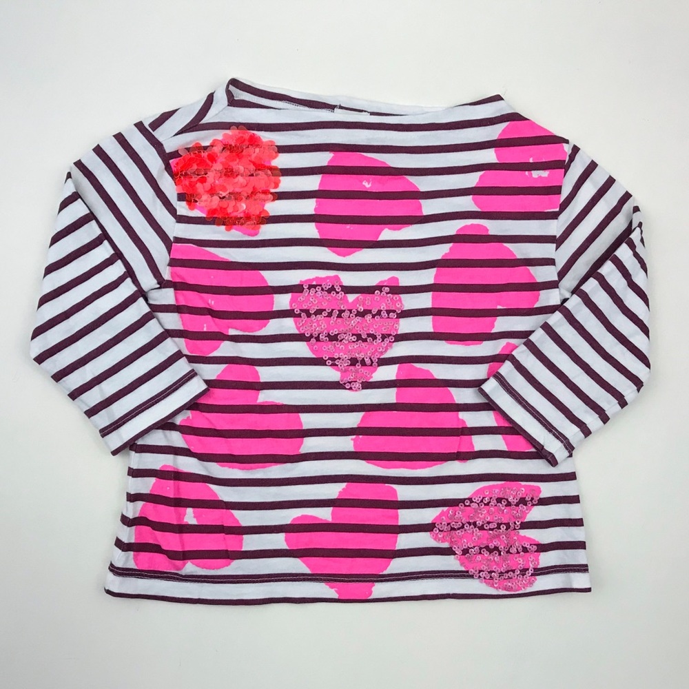 Crewcuts Heart & Stripes Top